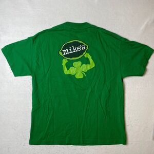 Mike's Hard Lemonade Green Graphic T Shirt Adult Size‎ XL St Patrick's Day Paddy